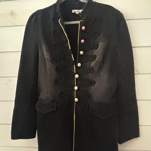 Indigo Thread Co Jacket S Black Denim
Gold Buttons Military. Medium - Picture 11 of 11